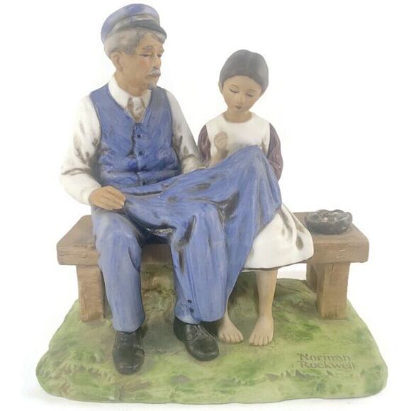 Lighthouse Keepers Daughter Porcelain Figurine Norman Rockwell 1979 Vintage - Picture 8 of 8